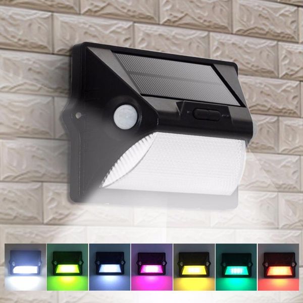 solar lamps outdoor lights pir motion sensor led wall lamp double inductor 7 color changes 3modes garden decoration/security light
solar lamps outdoor lights pir motion sensor led wall lamp double inductor 7 color changes 3modes garden decoration/security light