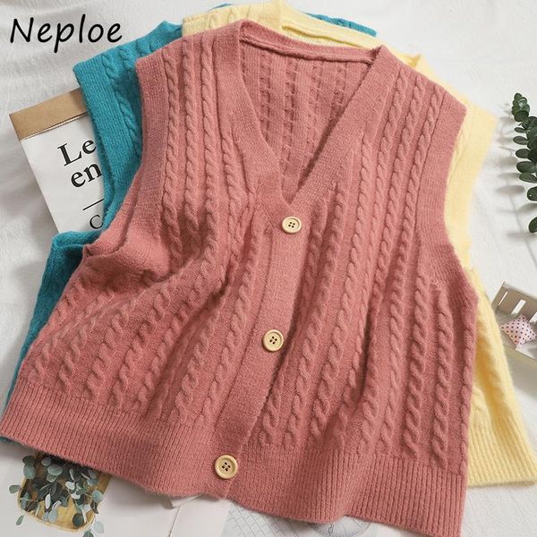 women's vests neploe sweet style autumn linen pattern female v-neck knitted women single-breasted solid all-match casual jackets, Black;white
women's vests neploe sweet style autumn linen pattern female v-neck knitted women single-breasted solid all-match casual jackets, Black;white