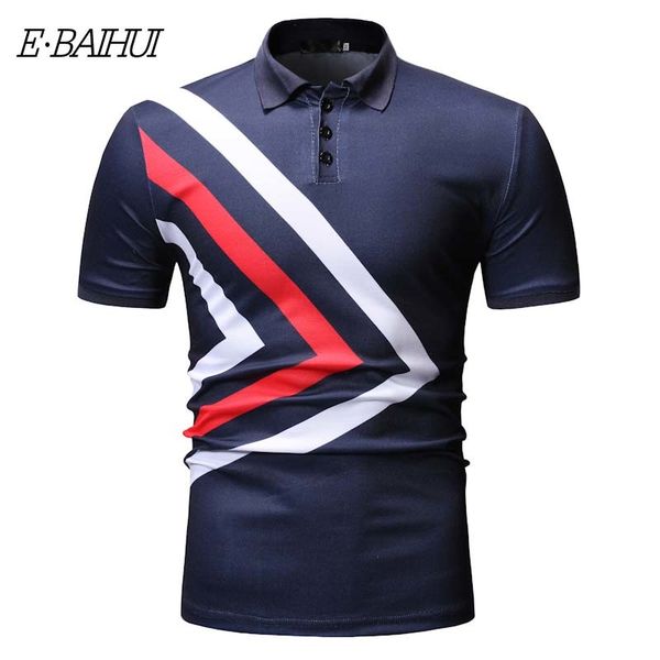 men's polos shirt short sleeve irregular black yellow stripe business casual male t501 kevs, White;black
men's polos shirt short sleeve irregular black yellow stripe business casual male t501 kevs, White;black