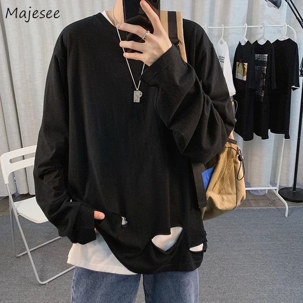 men's t-shirts large size 3xl men long sleeve hip hop style harajuku hole basic tshirts streetwear solid o-neck all-match outwear chic, White;black
men's t-shirts large size 3xl men long sleeve hip hop style harajuku hole basic tshirts streetwear solid o-neck all-match outwear chic, White;black