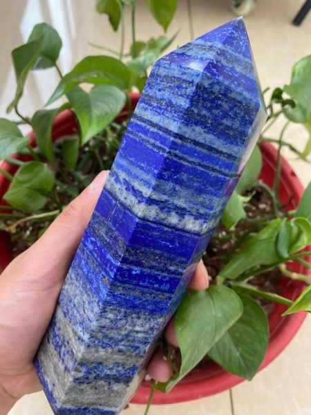 decorative objects & figurines natural rock lapis lazuli quartz crystal stone point healing wand high quality
decorative objects & figurines natural rock lapis lazuli quartz crystal stone point healing wand high quality