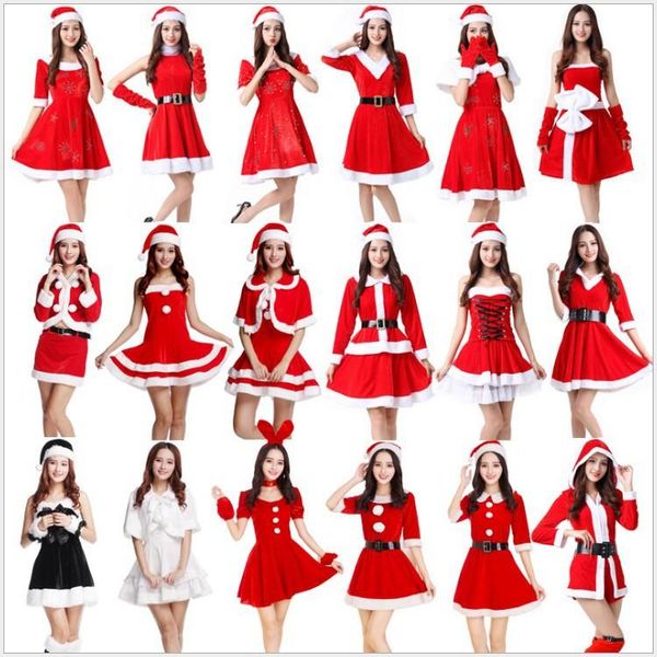 christmas decorations 2021 costume festive red gold velvet santa claus suit female 
christmas decorations 2021 costume festive red gold velvet santa claus suit female