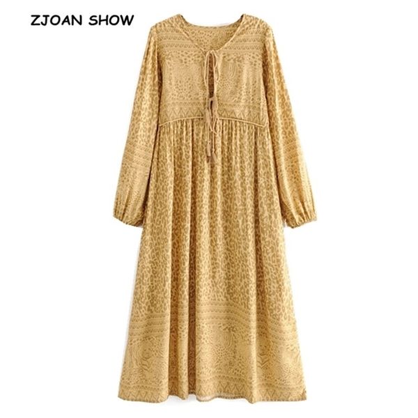 bohemian tassel lacing up v neck leopard print long dress boho woman stream pleated sleeve mid-calf dresses 210429, Black;gray
bohemian tassel lacing up v neck leopard print long dress boho woman stream pleated sleeve mid-calf dresses 210429, Black;gray