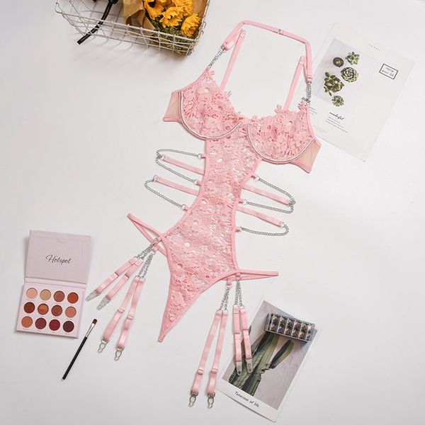 new pink v neck lace bodysuit women body bandage mesh body suits floral jumpsuit club rompers overalls 2021 teddy, Black;white
new pink v neck lace bodysuit women body bandage mesh body suits floral jumpsuit club rompers overalls 2021 teddy, Black;white