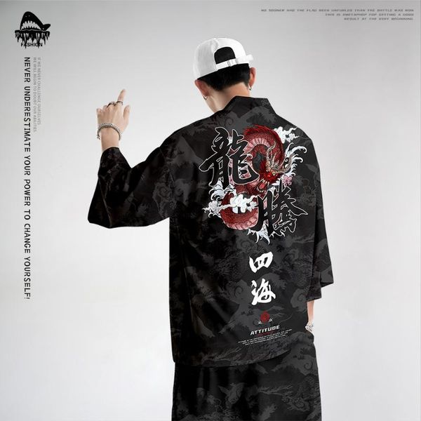 ethnic clothing men japanese kimono male cardigan harajuku black dragon print streetwear pant suit samurai costume yukata hip- haori obi, Red
ethnic clothing men japanese kimono male cardigan harajuku black dragon print streetwear pant suit samurai costume yukata hip- haori obi, Red