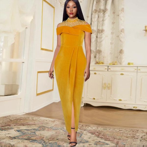 casual dresses women yellow party dress solid half high collar beaded mesh patchwork slit slim long luxury elegant evening outfit 3xl, Black;gray
casual dresses women yellow party dress solid half high collar beaded mesh patchwork slit slim long luxury elegant evening outfit 3xl, Black;gray
