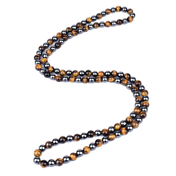 natural hematite tiger eye beads necklaces men for magnetic health protection women energy jewelry collier homme drop shipping, Silver
natural hematite tiger eye beads necklaces men for magnetic health protection women energy jewelry collier homme drop shipping, Silver