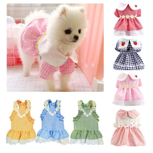dog apparel xs-xl polyester pet teddy skirt clothes small large spring and summer models plaid flower
dog apparel xs-xl polyester pet teddy skirt clothes small large spring and summer models plaid flower