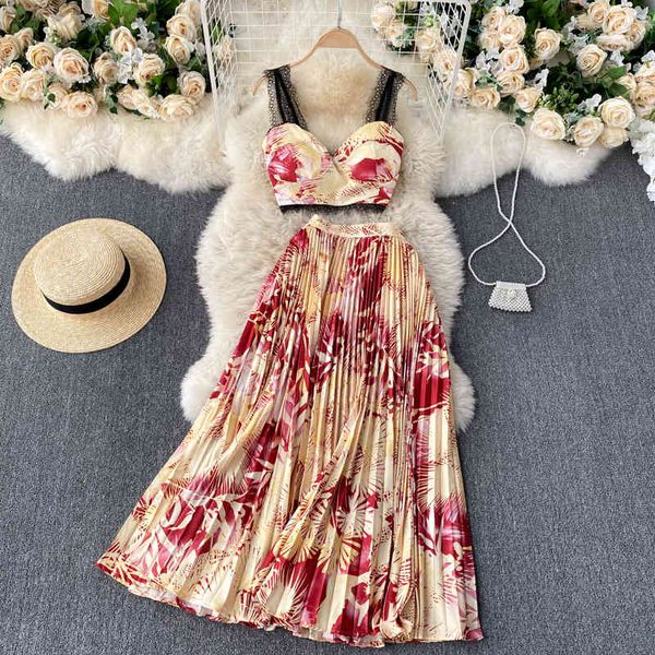 summer casual female floral print two piece set lace spaghetti strap strapless crop and mid-long skirt 210423, White
summer casual female floral print two piece set lace spaghetti strap strapless crop and mid-long skirt 210423, White