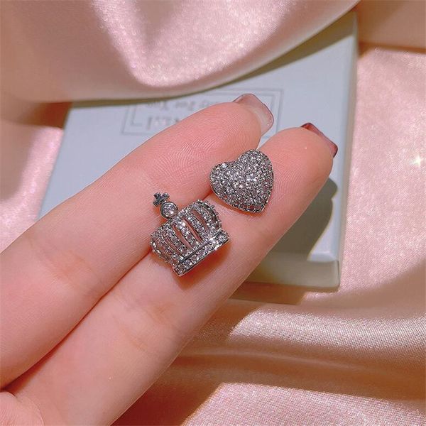 choucong sell stud earrings simple fashion jewelry 925 sterling silver heart pave white sapphire cz diamond gemstones party women crown wedd, Golden;silver
choucong sell stud earrings simple fashion jewelry 925 sterling silver heart pave white sapphire cz diamond gemstones party women crown wedd, Golden;silver