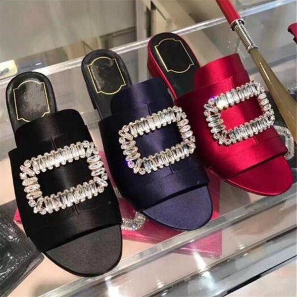 square buckle crystal slipper silk beach solid summer slippers casual shoes for women designer, Black
square buckle crystal slipper silk beach solid summer slippers casual shoes for women designer, Black