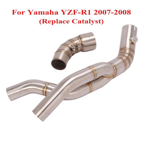 motorcycle exhaust system slip on connection link connector pipe replace catalyst for yanaha yzf-r1 2007 2008
motorcycle exhaust system slip on connection link connector pipe replace catalyst for yanaha yzf-r1 2007 2008