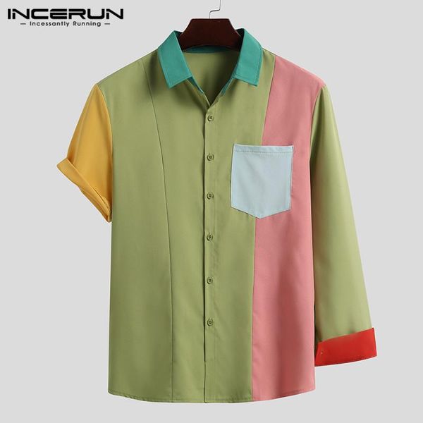 men irregular shirt brand patchwork turn down collar button 2021 streetwear pockets casual fashion camisa masculina men's shirts, White;black
men irregular shirt brand patchwork turn down collar button 2021 streetwear pockets casual fashion camisa masculina men's shirts, White;black