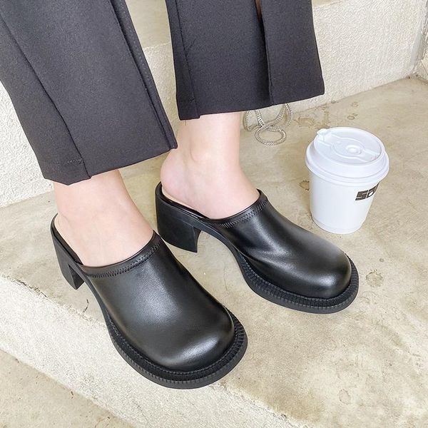 women shoes 6.5cm high heels pumps 2021 genuine leather black office ladies prom slippers women's sandals size 34-40 dress
women shoes 6.5cm high heels pumps 2021 genuine leather black office ladies prom slippers women's sandals size 34-40 dress