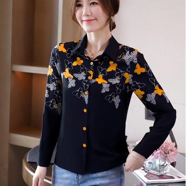 women's blouses & shirts 2021 fashion print chiffon blouse women shirt long sleeve plus size stripe ol clothing blusas, White
women's blouses & shirts 2021 fashion print chiffon blouse women shirt long sleeve plus size stripe ol clothing blusas, White