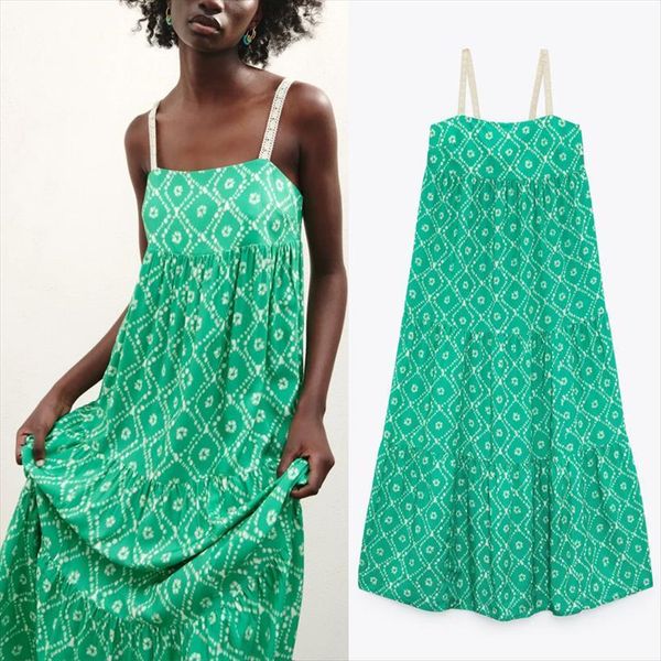 za green ruffle print womens dress slip long crochet strap ruched backless midi beach summer dresses, Black;gray
za green ruffle print womens dress slip long crochet strap ruched backless midi beach summer dresses, Black;gray