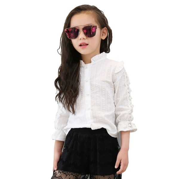 girls white blouse spring summer teenager lace school uniforms shirt long-sleeve children clothing 6 8 10 12 210528, White;black
girls white blouse spring summer teenager lace school uniforms shirt long-sleeve children clothing 6 8 10 12 210528, White;black