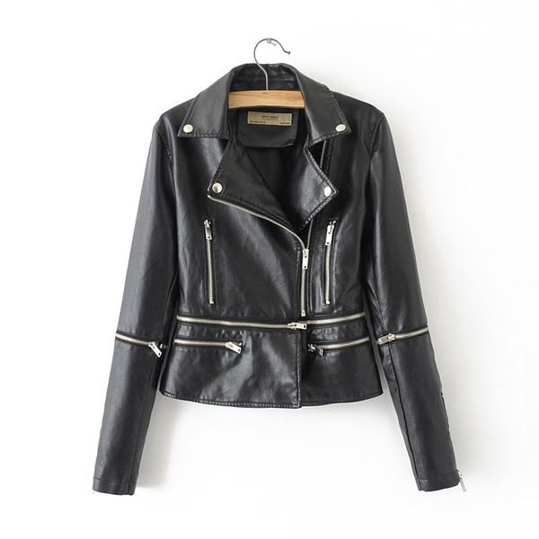 women's leather & faux ynzzu sleeve detachable 2021 design coat women snake print streetwear pu jacket female a1022, Black
women's leather & faux ynzzu sleeve detachable 2021 design coat women snake print streetwear pu jacket female a1022, Black
