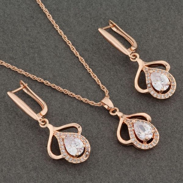 earrings & necklace trend 2021 water drop pendants necklaces sets 585 rose gold natural zircon for women fashion wedding jewelry set, Silver
earrings & necklace trend 2021 water drop pendants necklaces sets 585 rose gold natural zircon for women fashion wedding jewelry set, Silver