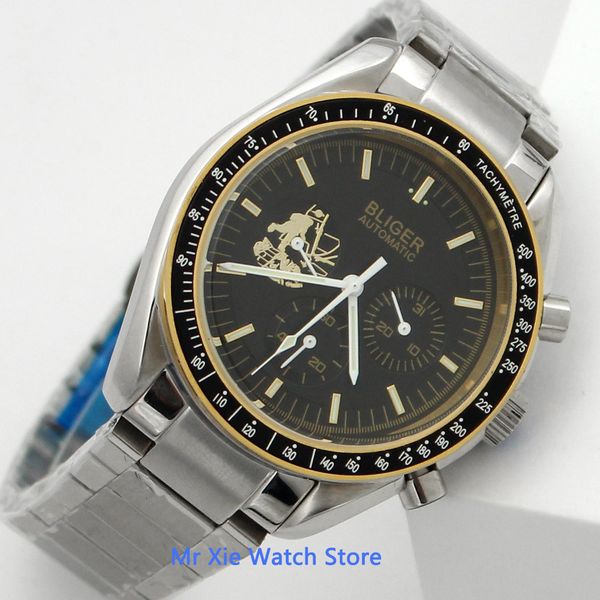 bliger 40mm black iron plate automatic mechanical man watch sapphire glass light-emitting waterproof date clock indicator men, Slivery;brown
bliger 40mm black iron plate automatic mechanical man watch sapphire glass light-emitting waterproof date clock indicator men, Slivery;brown