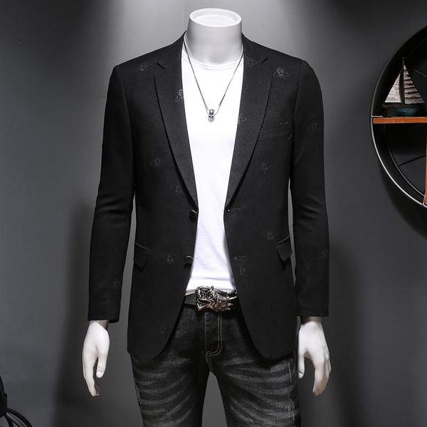 men's suits & blazers 2021 autumn casual suit jacket business black fashionable commuting gentleman, White;black
men's suits & blazers 2021 autumn casual suit jacket business black fashionable commuting gentleman, White;black