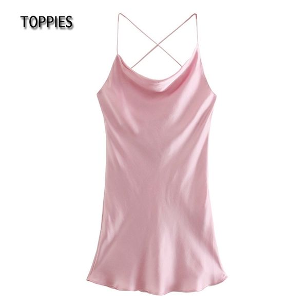 ies pink party dress woman imitation silk mini dress camisoles backless elegant vestidos 210412, Black;gray
ies pink party dress woman imitation silk mini dress camisoles backless elegant vestidos 210412, Black;gray