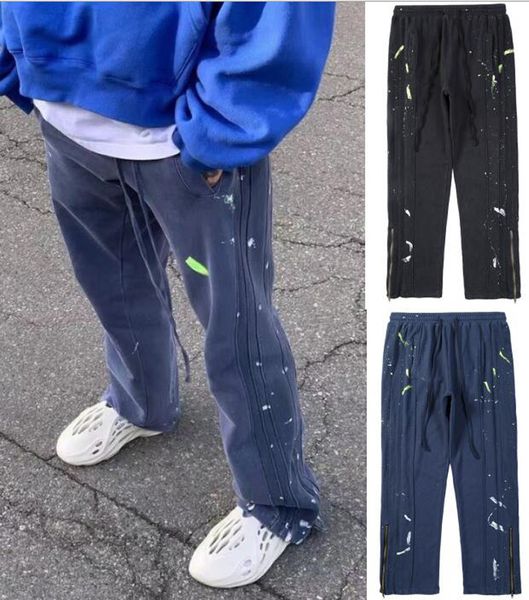 men's high street painted patchwork pants overalls ripsloose trousers hiking regular fit casual pant 769, Black
men's high street painted patchwork pants overalls ripsloose trousers hiking regular fit casual pant 769, Black