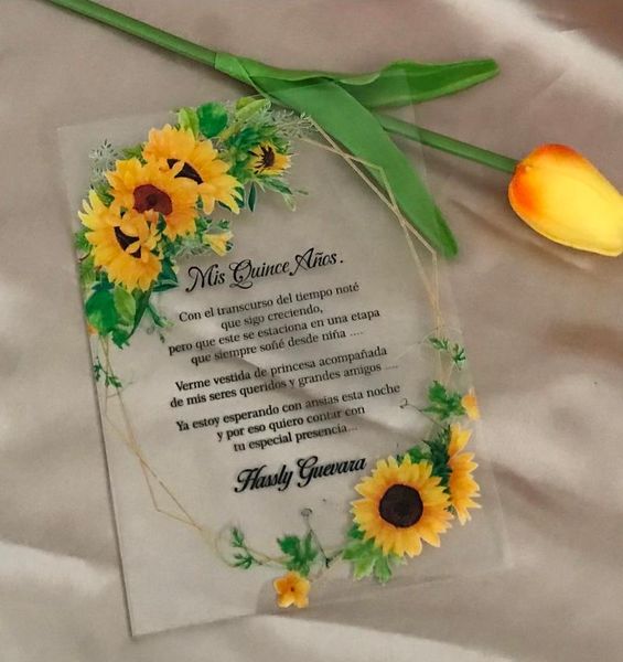 greeting cards acrylic sunflower invitation,custom 10pcs wedding invitations,quinceanera invite,acrylic sweet 16th birthday invitation
greeting cards acrylic sunflower invitation,custom 10pcs wedding invitations,quinceanera invite,acrylic sweet 16th birthday invitation