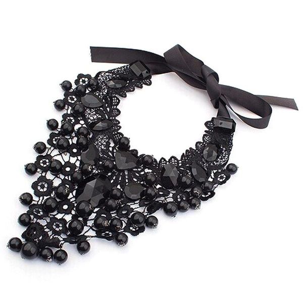 pendant necklaces colier gothic female jewelry black lace & pendants short choker women accessories false collar statement necklace, Silver
pendant necklaces colier gothic female jewelry black lace & pendants short choker women accessories false collar statement necklace, Silver