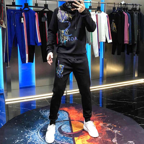 hoodies fashion male with hood jacket thick tiger print two piece youth, Black
hoodies fashion male with hood jacket thick tiger print two piece youth, Black