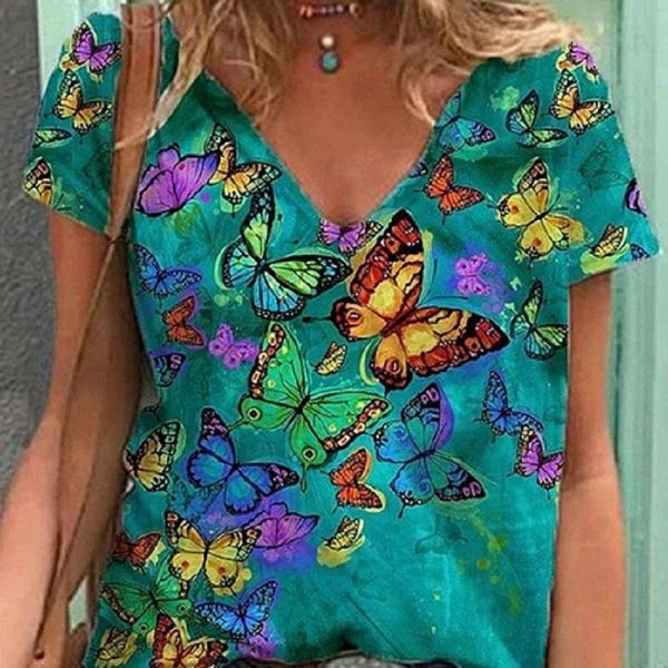 women's t-shirt women summer t shirt vintage valentines day print short sleeve tees casual loose butterfly printed shaped faded pullove, White
women's t-shirt women summer t shirt vintage valentines day print short sleeve tees casual loose butterfly printed shaped faded pullove, White