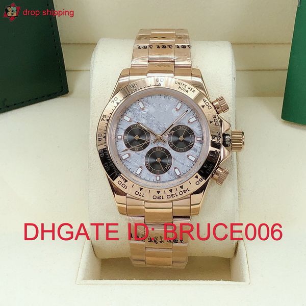 high cost effective mens automatic mechanical watch 40mm sapphire 116505 all subdials function work rose gold stainless steel strap, Slivery;brown
high cost effective mens automatic mechanical watch 40mm sapphire 116505 all subdials function work rose gold stainless steel strap, Slivery;brown