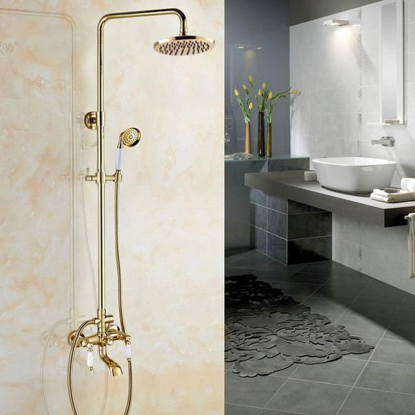 shower faucets gold brass bathroom mixer tap faucet set rain head round wall mounted bathtub agf374 sets
shower faucets gold brass bathroom mixer tap faucet set rain head round wall mounted bathtub agf374 sets