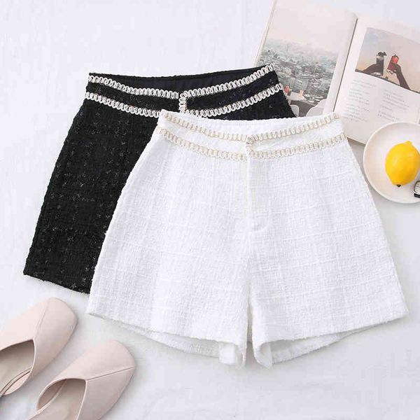 new women spring autumn clothestweed for woman fashion casual femalebooty shorts 210304, White;black
new women spring autumn clothestweed for woman fashion casual femalebooty shorts 210304, White;black