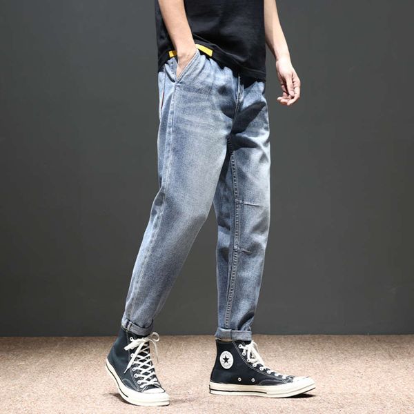 men's jeans 2021 loose fit big fat small feet light color 9 fashion brand 85m8, Blue
men's jeans 2021 loose fit big fat small feet light color 9 fashion brand 85m8, Blue