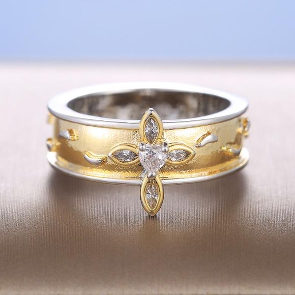 wedding rings 2021 ladies ring fashion gold cross inlaid zircon crystal engagement for women jewelry gift, Slivery;golden
wedding rings 2021 ladies ring fashion gold cross inlaid zircon crystal engagement for women jewelry gift, Slivery;golden