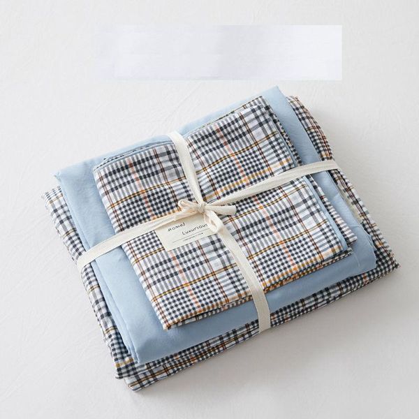 japanese-style simple washed cotton four-piece solid color duvet cover three-piece student dormitory bed sheet single bedding sets
japanese-style simple washed cotton four-piece solid color duvet cover three-piece student dormitory bed sheet single bedding sets