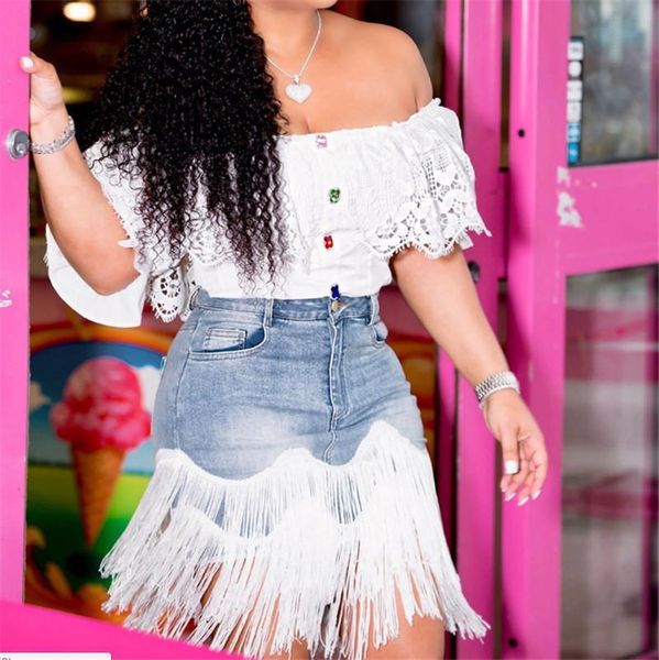 women tassels mini skirts summer high street party denim skirt lady ol fashion waist bodycon pencil female clothing, Black
women tassels mini skirts summer high street party denim skirt lady ol fashion waist bodycon pencil female clothing, Black