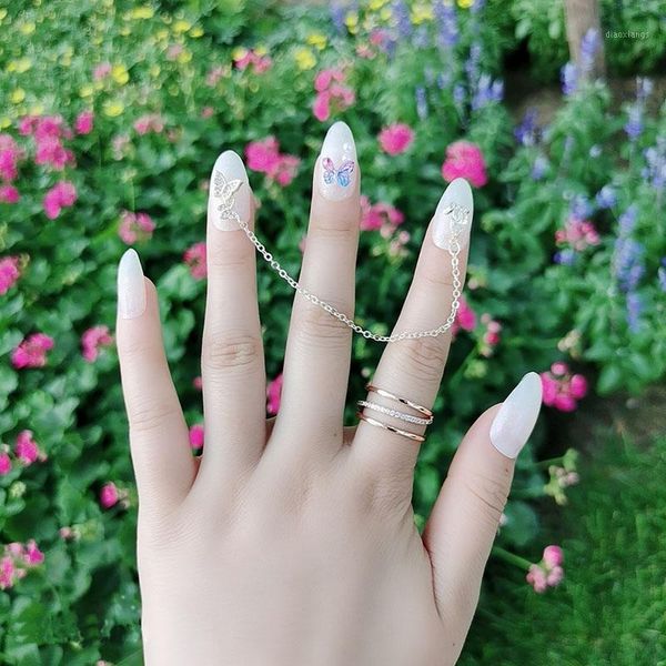 24pcs summer style white color butterfly chain decor medium length potherapy fashion wearable full cover fake nails with glue1, Red;gold
24pcs summer style white color butterfly chain decor medium length potherapy fashion wearable full cover fake nails with glue1, Red;gold