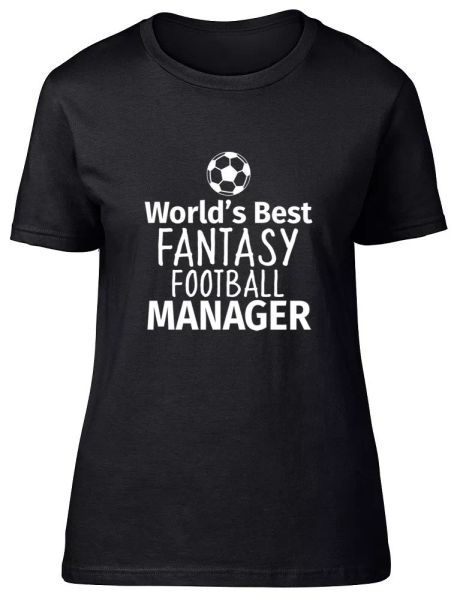 world's fantasy football manager ladies womens fitted t-shirt, White;black
world's fantasy football manager ladies womens fitted t-shirt, White;black