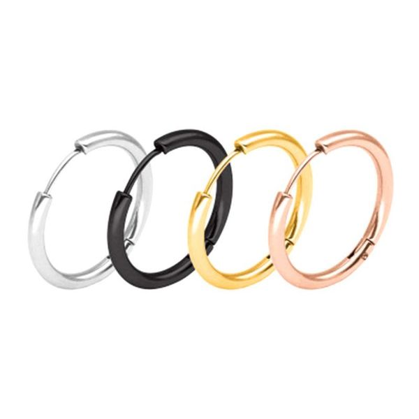 pc punk stainless steel hoop earrings simple style circle earring k fashion for women man jewelry & huggie, Golden;silver
pc punk stainless steel hoop earrings simple style circle earring k fashion for women man jewelry & huggie, Golden;silver