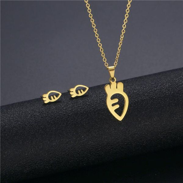 pendant necklaces gold stainless steel vegetable radish carrot chain necklace sets choker for women collier femme jewelry, Silver
pendant necklaces gold stainless steel vegetable radish carrot chain necklace sets choker for women collier femme jewelry, Silver