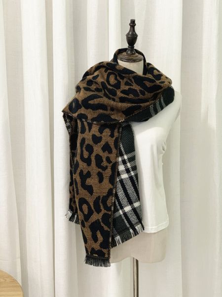 ding zou fashion leopard pattern checkered double-sided scarf for women in winter versatile thickened bib warm dual-purpose shawl, Blue;gray
ding zou fashion leopard pattern checkered double-sided scarf for women in winter versatile thickened bib warm dual-purpose shawl, Blue;gray