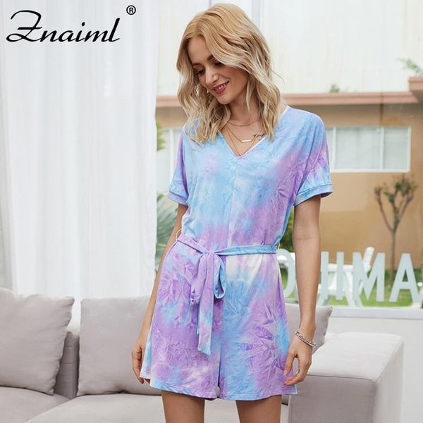 women's casual jumpsuit women tie-dye printed fashion home shorts loose playsuits short sleeve v-neck lace up party jumpsuits & rompers, Black;white
women's casual jumpsuit women tie-dye printed fashion home shorts loose playsuits short sleeve v-neck lace up party jumpsuits & rompers, Black;white