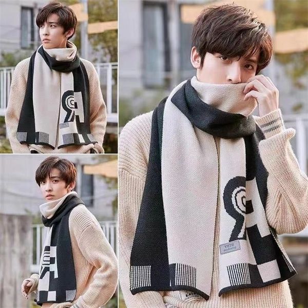 korean new fashion versatile english knitted wool scarf for men and wo thickened warm couple bib wo in autumn winter, Black
korean new fashion versatile english knitted wool scarf for men and wo thickened warm couple bib wo in autumn winter, Black