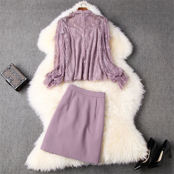 two piece dress runway designers women's suit elegant spring lady superior bow clothing and skirt 2 piece sets ei2i, White
two piece dress runway designers women's suit elegant spring lady superior bow clothing and skirt 2 piece sets ei2i, White