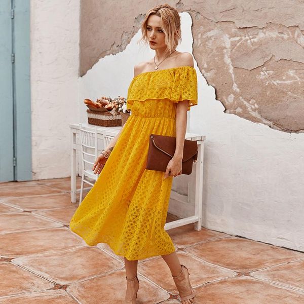 casual dresses ladies summer tight black dress halter party 2021 elegant long skirt inclined collar hollow, Black;gray
casual dresses ladies summer tight black dress halter party 2021 elegant long skirt inclined collar hollow, Black;gray