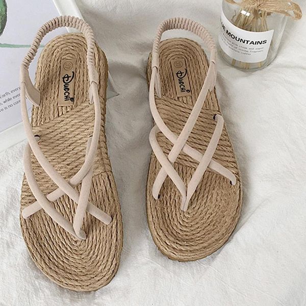 sandals casual solid color women's summer fashion outdoor large size woven flat non-slip beach shoes simple woman shoes#3 r5b0, Black
sandals casual solid color women's summer fashion outdoor large size woven flat non-slip beach shoes simple woman shoes#3 r5b0, Black