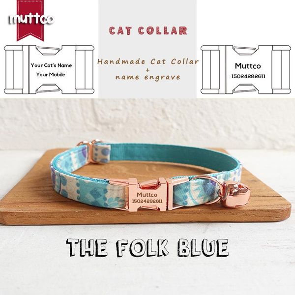 cat collars & leads muttco retailing handmade engraved metal buckle colla the folk blue design collar 2 sizes ucc023m
cat collars & leads muttco retailing handmade engraved metal buckle colla the folk blue design collar 2 sizes ucc023m