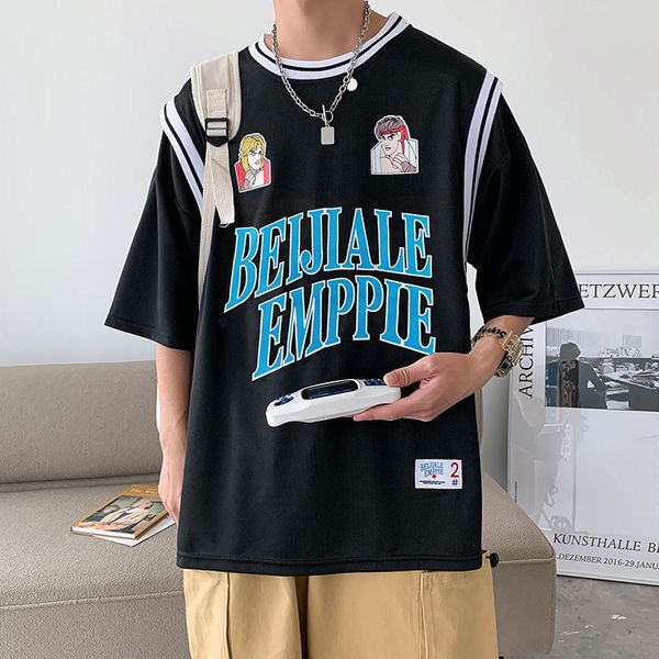 trendy design men's hip-hop t-shirt, high-quality, comfortable, breathable, fashionable, street daily travel, home party, White;black
trendy design men's hip-hop t-shirt, high-quality, comfortable, breathable, fashionable, street daily travel, home party, White;black